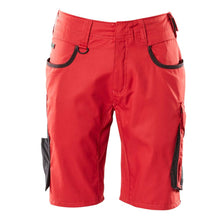 Short, short léger, rouge/noir
