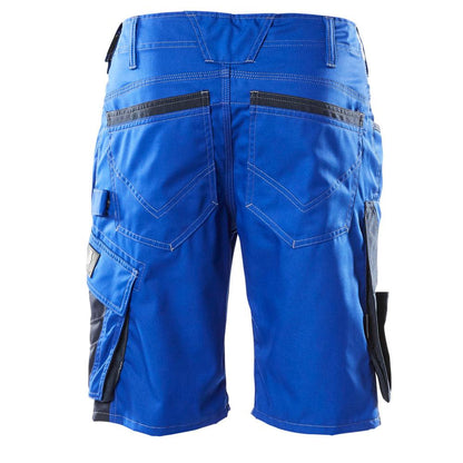 Short, short léger, bleu maïs/bleu noir