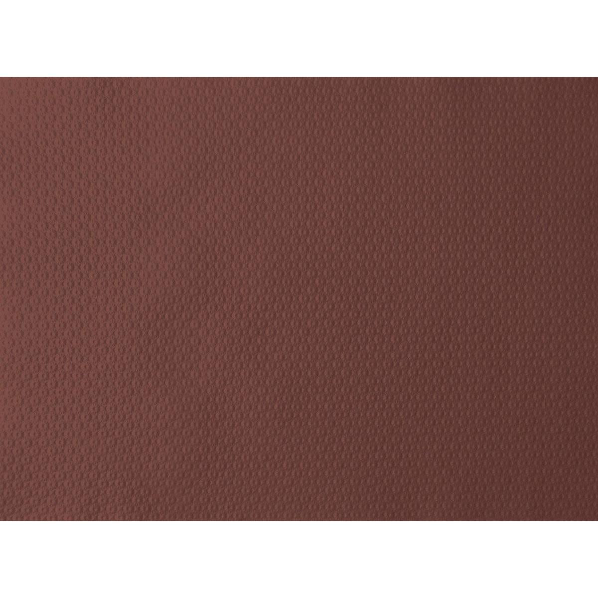 Le gros plan du set de table en papier marron 30x40 cm de Duni GmbH montre une structure subtilement pointillée - idéale pour les fêtes. L'éclairage uniforme met en valeur la surface élégante du marron. Paquet de 500 pièces.