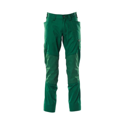 Pants with knee pockets, extra light pants, green