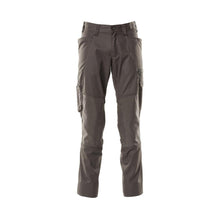 Trousers with knee pockets, extra light trousers, dark anthracite