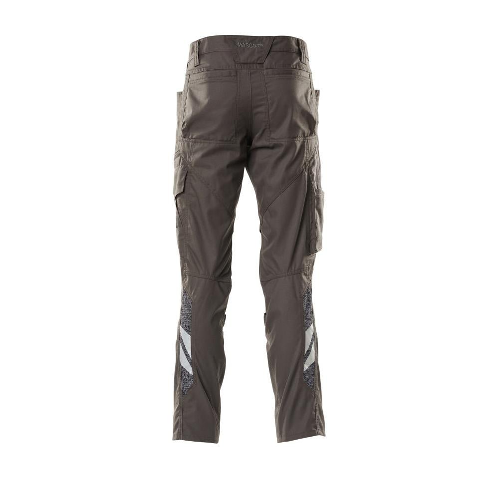 Pantalon avec poches genoux, pantalon extra léger, anthracite foncé