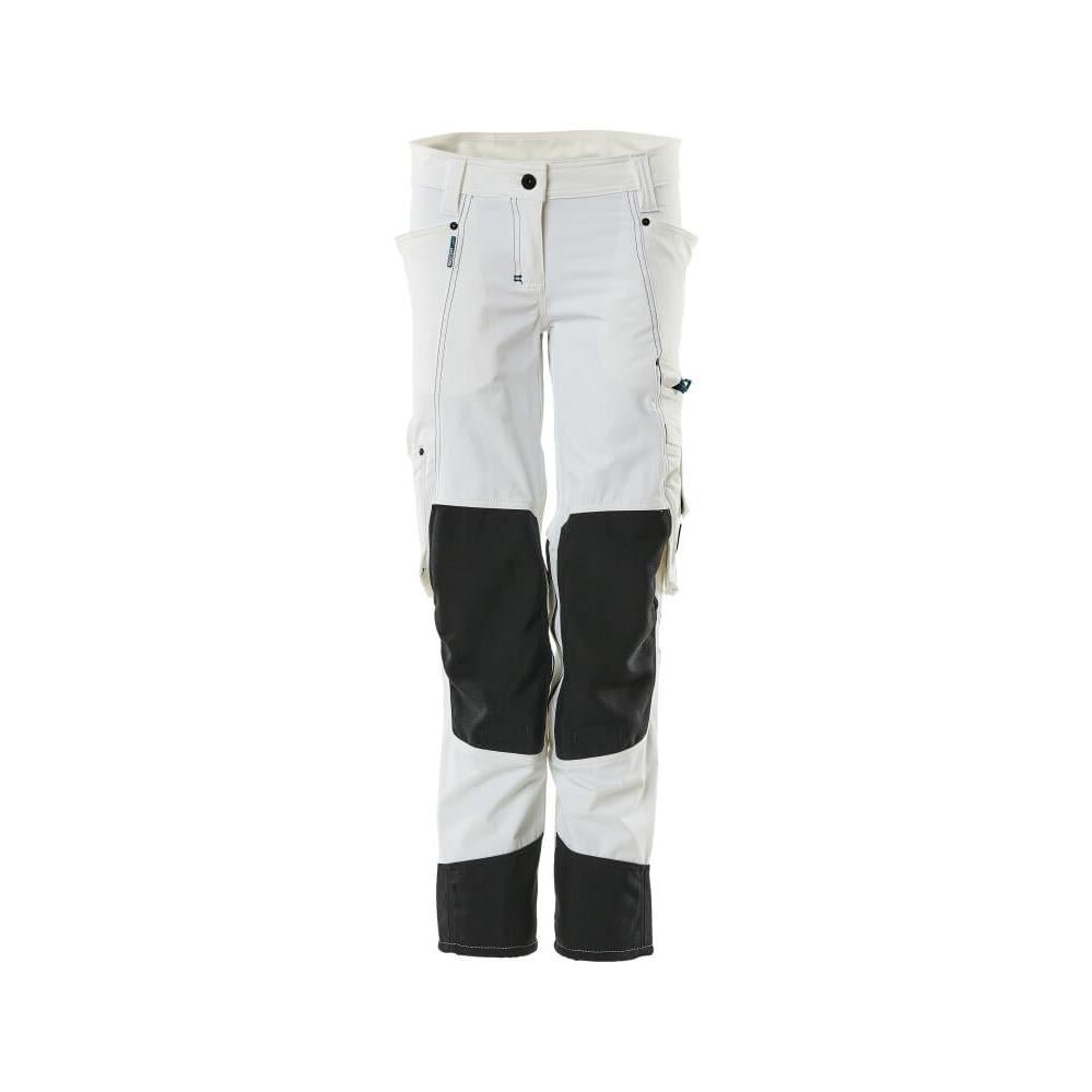Hose mit Knietaschen, Damen, Pearl Hose, weiss
