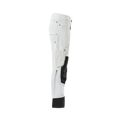 Hose mit Knietaschen, Damen, Pearl Hose, weiss