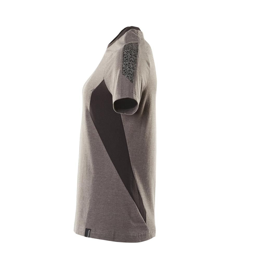T-shirt, T-shirt femme, anthracite foncé/noir