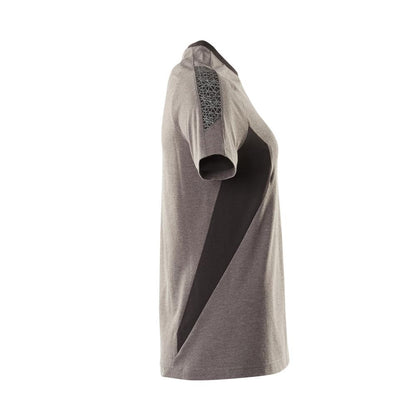 T-shirt, T-shirt femme, anthracite foncé/noir