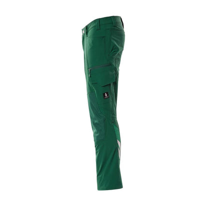 Pants, knee pockets, ULTIMATE STRETCH pants, green
