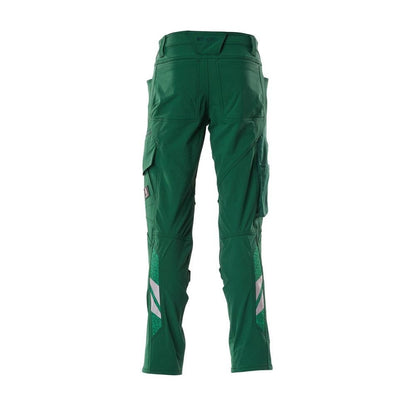 Pants, knee pockets, ULTIMATE STRETCH pants, green