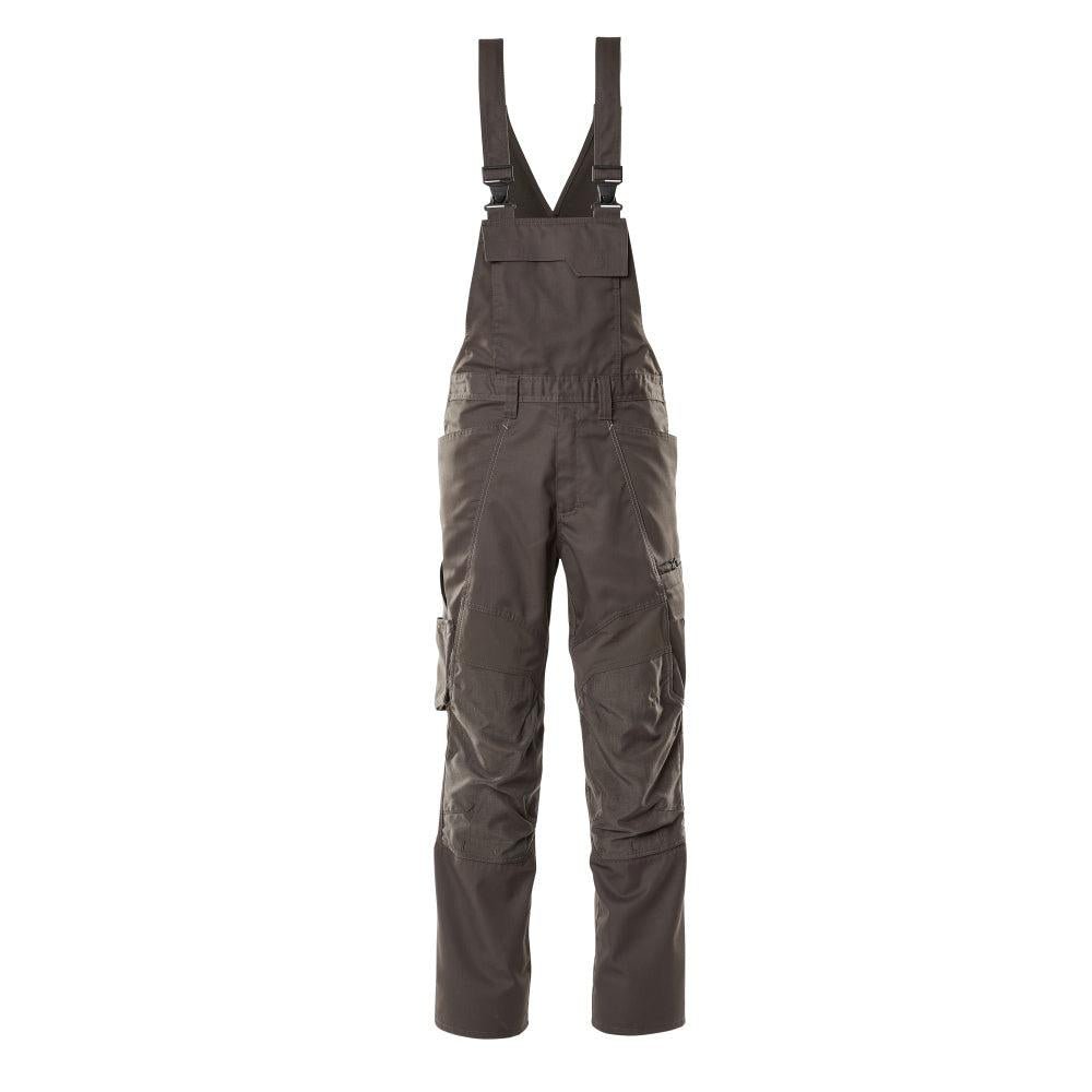 Latzhose, Knietaschen, Stretch-Einsätze Latzhose, dunkelanthrazit