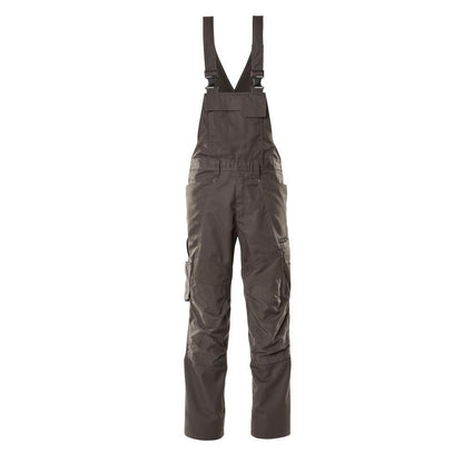 Latzhose, Knietaschen, Stretch-Einsätze Latzhose, dunkelanthrazit