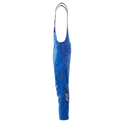 Latzhose, Knietaschen, Stretch-Einsätze Latzhose, azurblau
