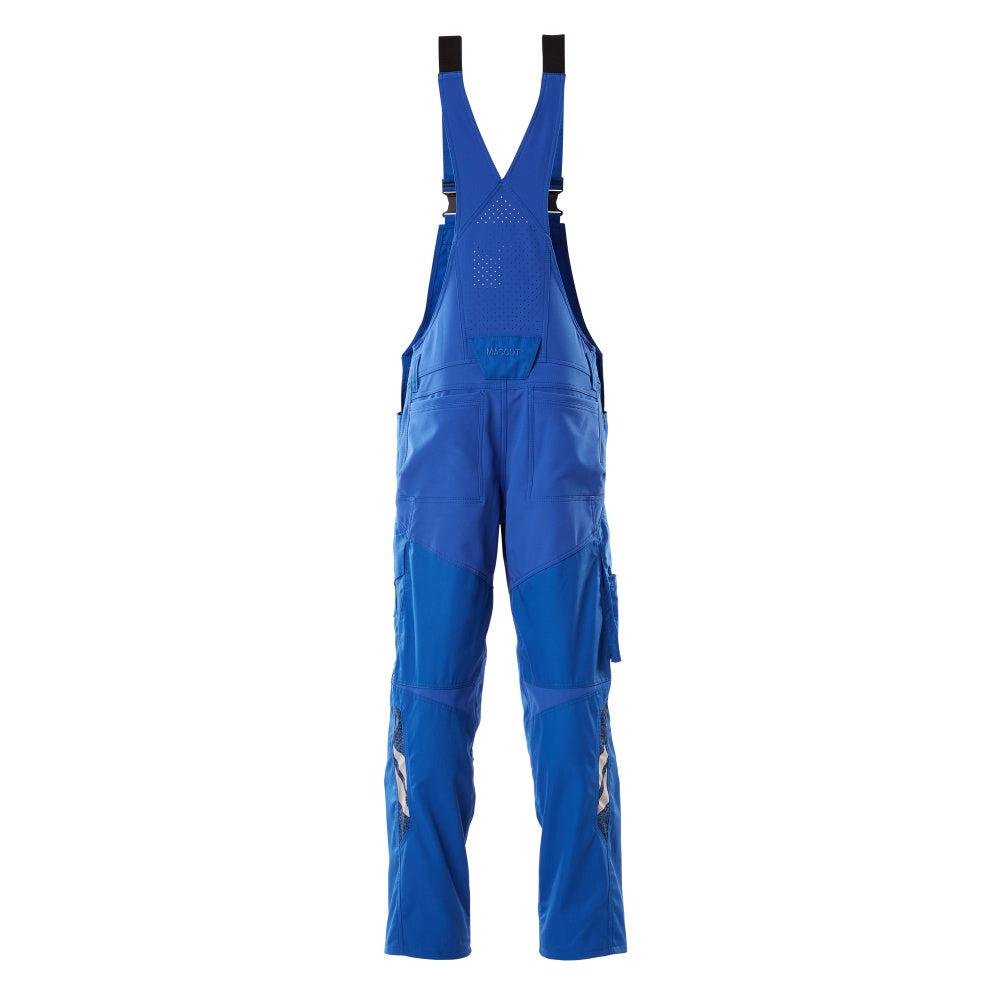 Latzhose, Knietaschen, Stretch-Einsätze Latzhose, azurblau
