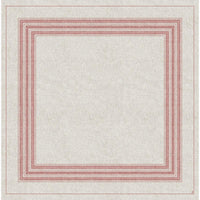 Les nappes intermédiaires Dunisilk 84 x 84 cm « Cocina bordeaux » de Duni GmbH présentent un fond beige texturé et de fines lignes rouges formant des carrés concentriques : elles sont idéales pour une décoration de table élégante ou pour créer des effets de bordure superposée raffinés. Le paquet contient 20 pièces.