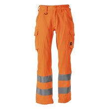 Pantaloni, tasche sulle cosce, pantaloni semplici, arancione ad alta visibilità