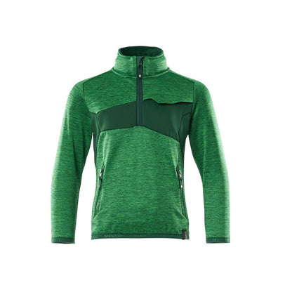 Maglione in pile per bambini, maglione corto con cerniera per bambini