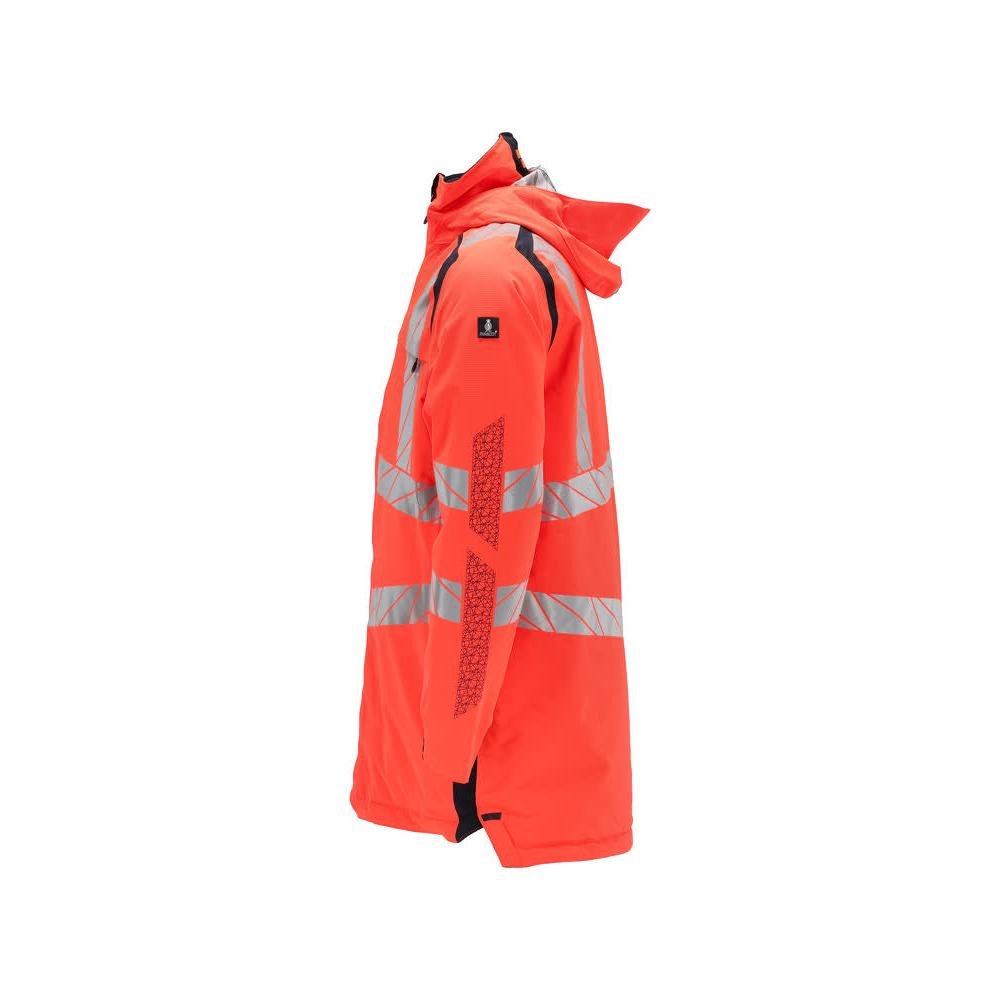 Parka CLIMASCOT®-Futter,geringes Gewicht Parka, Hi-vis rot/schwarzblau
