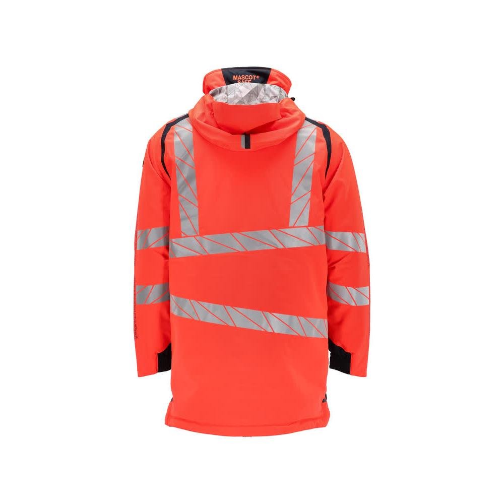 Parka CLIMASCOT®-Futter,geringes Gewicht Parka, Hi-vis rot/schwarzblau