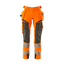Pantaloni con tasche appese, pantaloni ULTIMATE STRETCH, colore arancio alta visibilità/antracite scuro