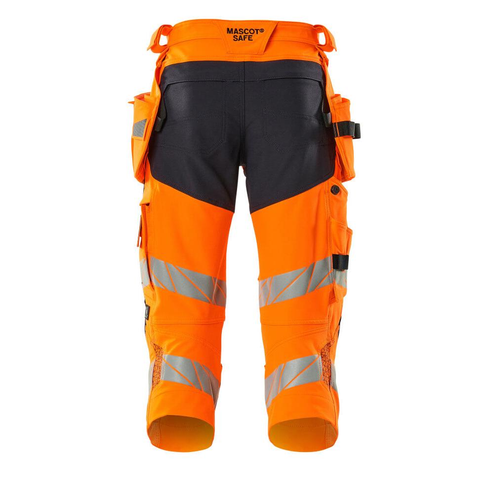 Dreiviertel-Hose, Hängetaschen, Stretch Dreiviertel-Hose