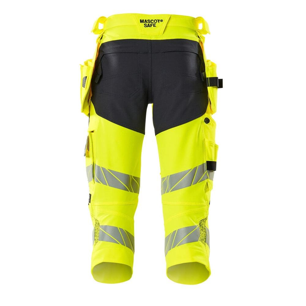 Dreiviertel-Hose, Hängetaschen, Stretch Dreiviertel-Hose