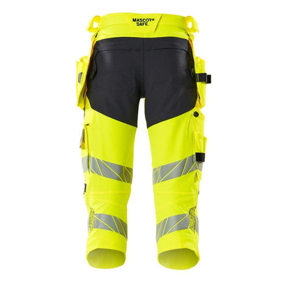 Dreiviertel-Hose, Hängetaschen, Stretch Dreiviertel-Hose