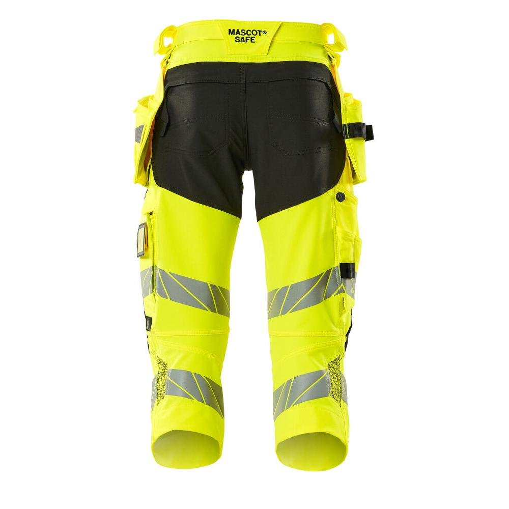 Dreiviertel-Hose, Hängetaschen, Stretch Dreiviertel-Hose