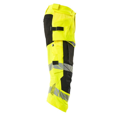 Dreiviertel-Hose, Hängetaschen, Stretch Dreiviertel-Hose