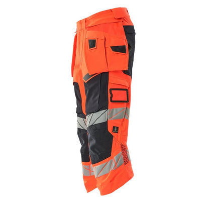 Dreiviertel-Hose, Hängetaschen, Stretch Dreiviertel-Hose