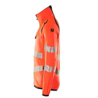 Fleecepullover mit Reißverschluss Microfleecejacke