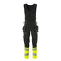 Kombihose, Hängetaschen,ULTIMATE STRETCH Kombihose, schwarz/hi-vis gelb
