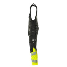 Kombihose, Hängetaschen,ULTIMATE STRETCH Kombihose, schwarz/hi-vis gelb