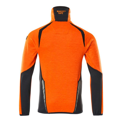 Pull polaire avec veste courte zippée en micropolaire