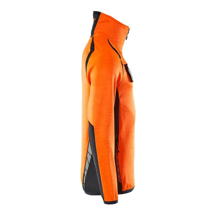 Pull polaire avec veste courte zippée en micropolaire