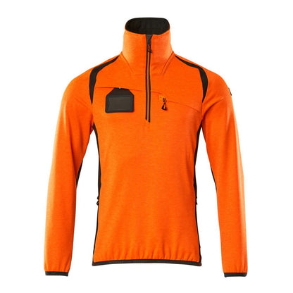 Pull polaire avec veste courte zippée en micropolaire