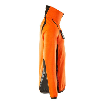 Pull polaire avec veste courte zippée en micropolaire