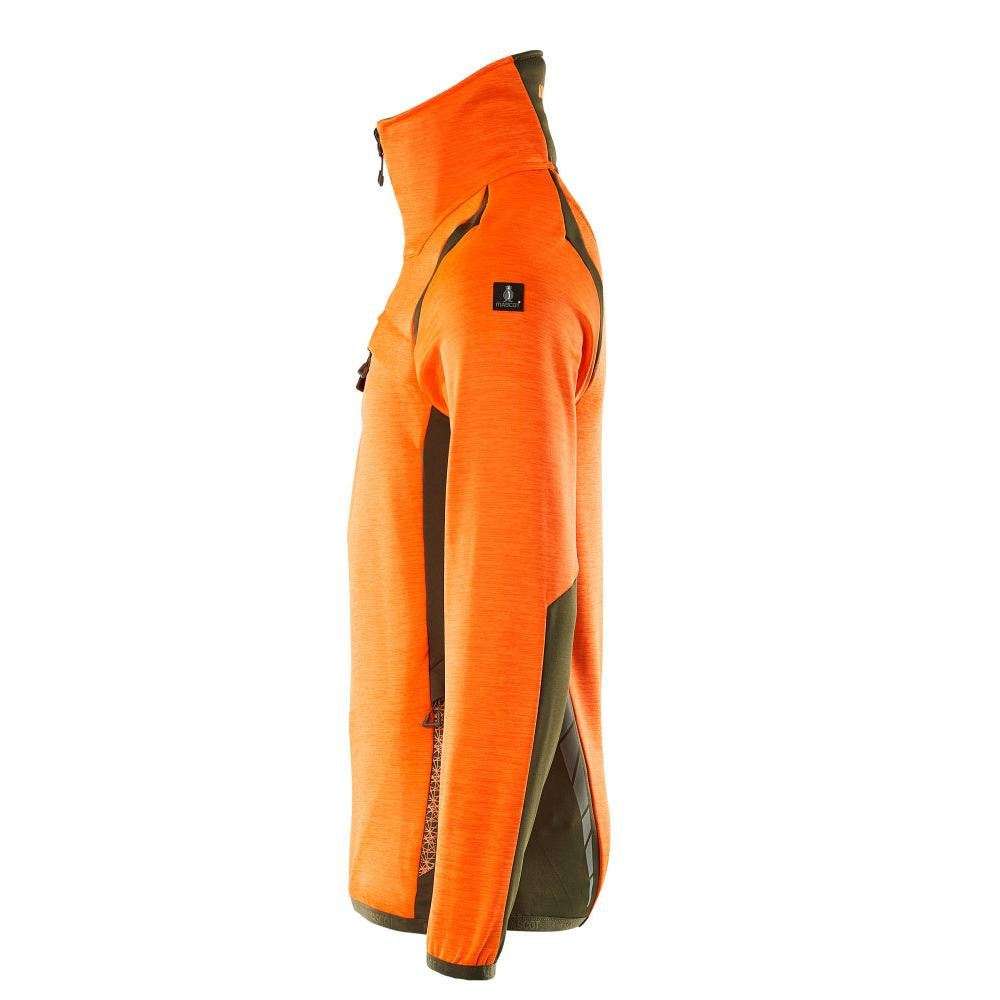 Pull polaire avec veste courte zippée en micropolaire