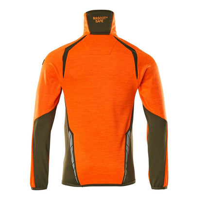 Pull polaire avec veste courte zippée en micropolaire