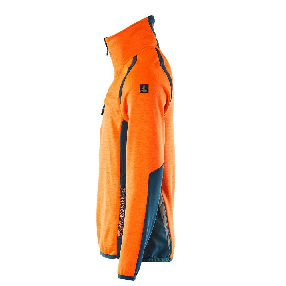 Pull polaire avec veste courte zippée en micropolaire