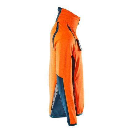 Pull polaire avec veste courte zippée en micropolaire