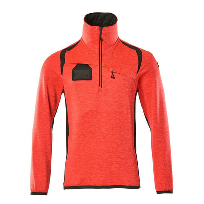 Pull polaire avec veste courte zippée en micropolaire