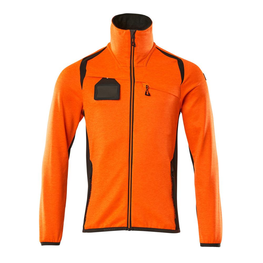 Pullover in pile con giacca in micropile con zip