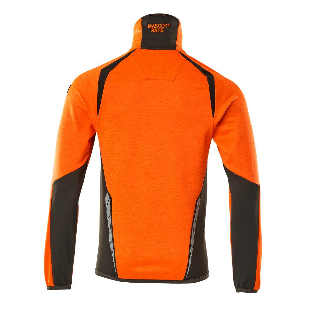 Pullover in pile con giacca in micropile con zip