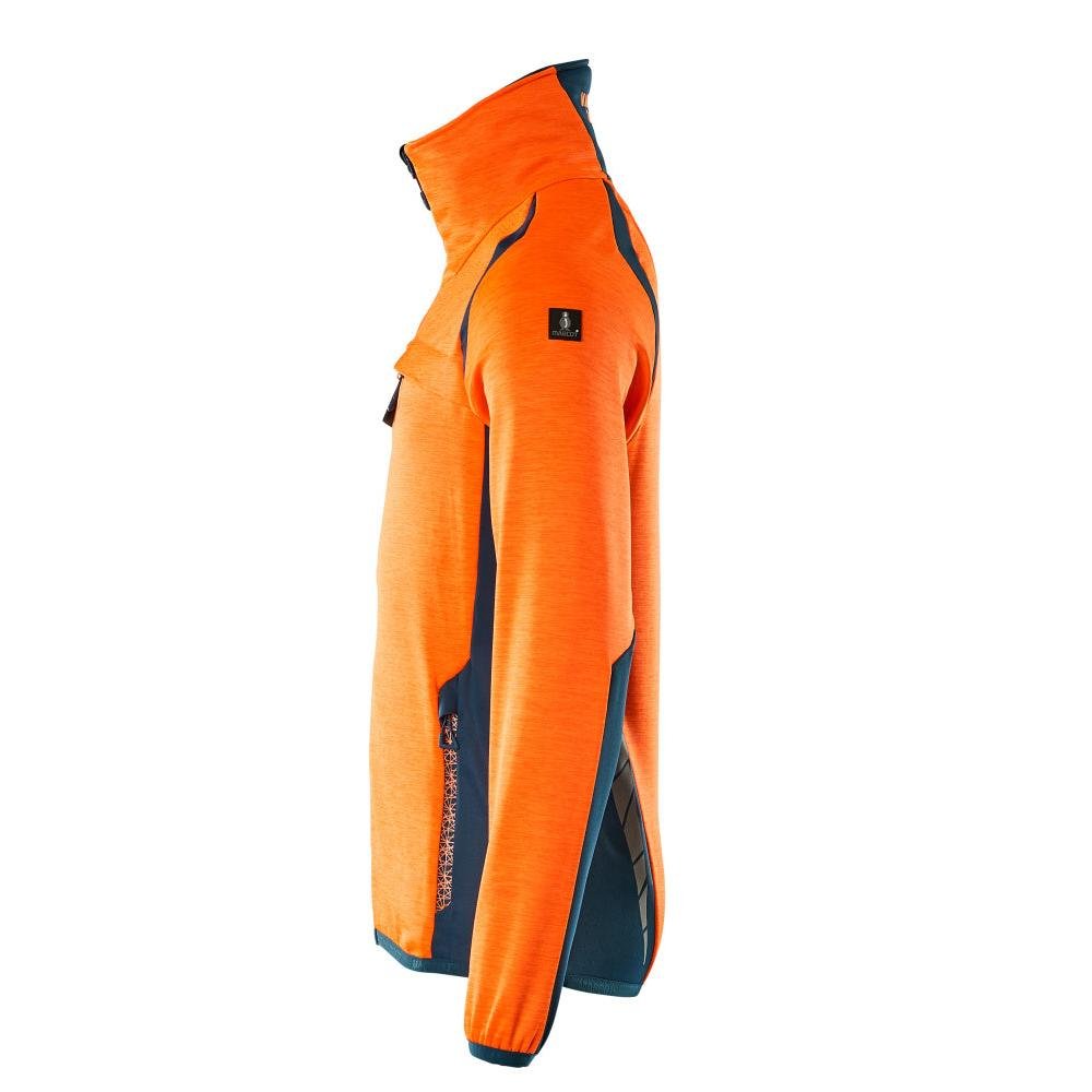 Pullover in pile con giacca in micropile con zip