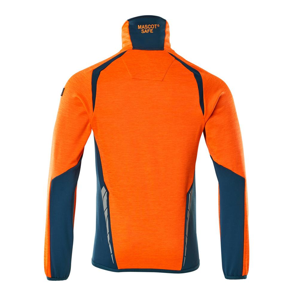 Pullover in pile con giacca in micropile con zip