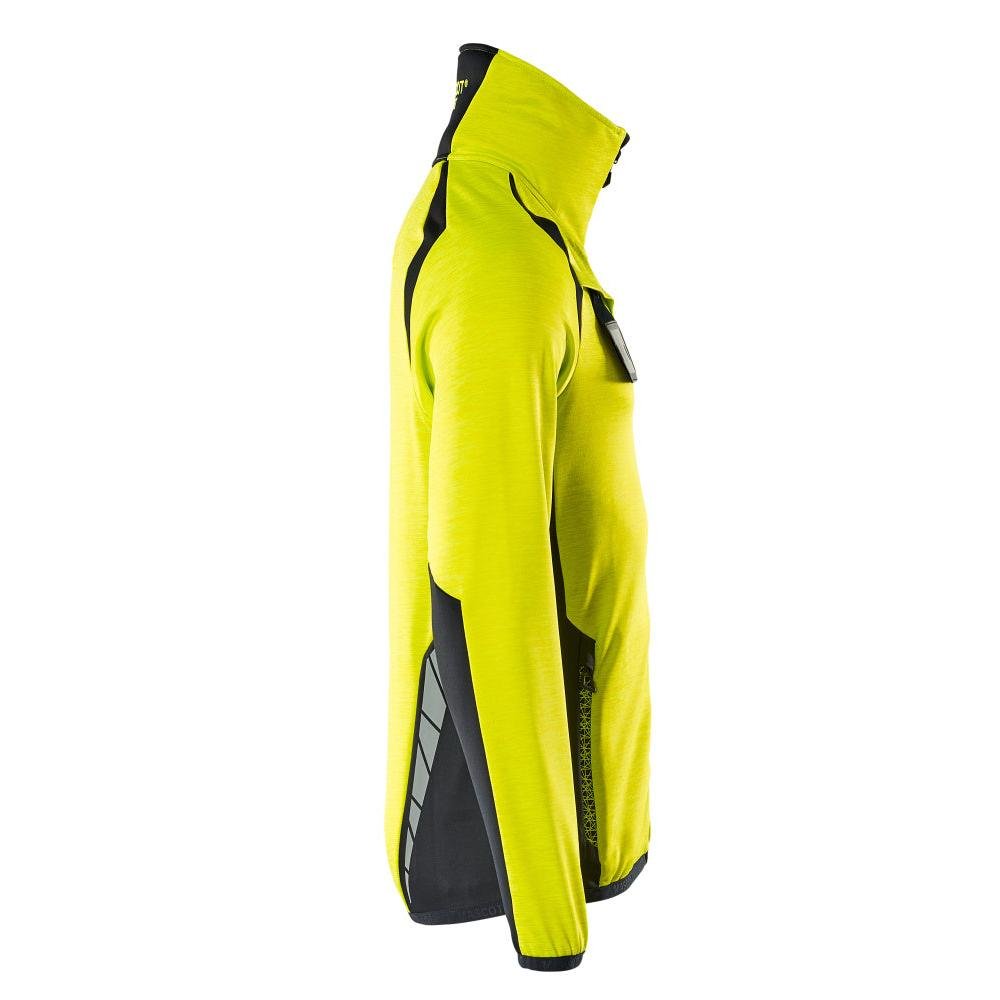 Pullover in pile con giacca in micropile con zip