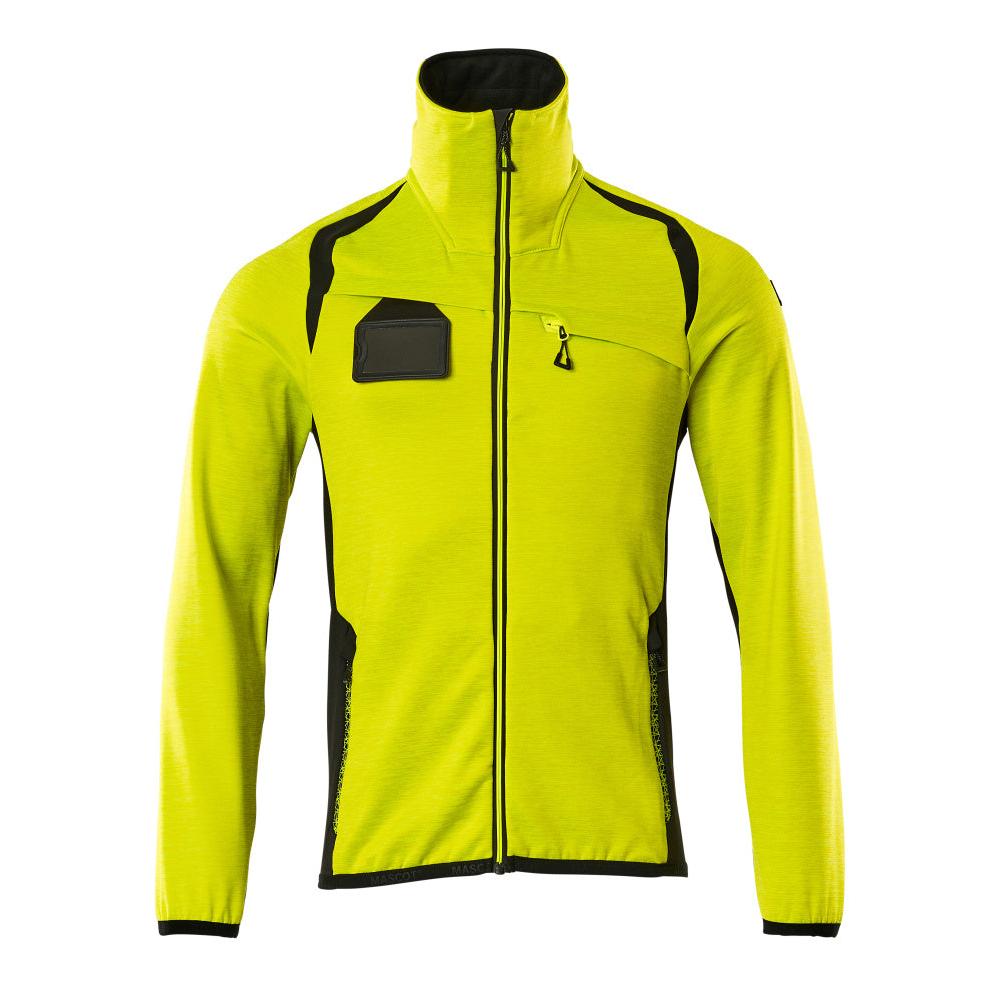 Pullover in pile con giacca in micropile con zip