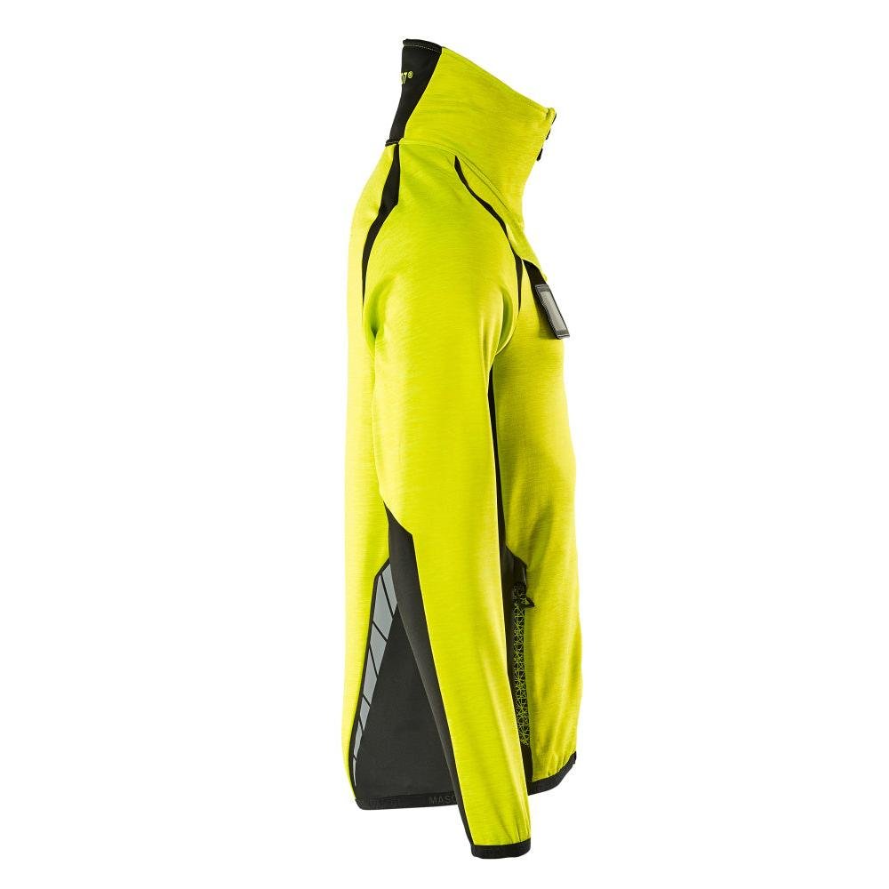 Pullover in pile con giacca in micropile con zip