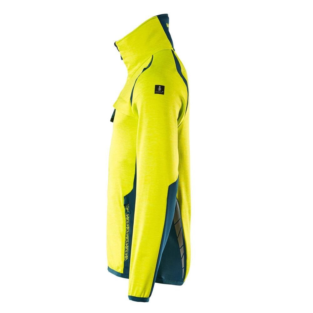 Pullover in pile con giacca in micropile con zip