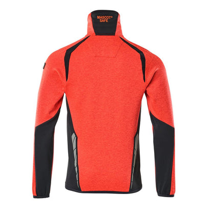 Pullover in pile con giacca in micropile con zip