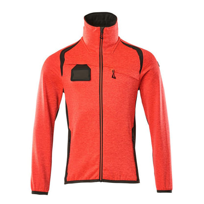 Pullover in pile con giacca in micropile con zip